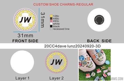 CUSTOM SHOE CHARMS-20CC4dave lunz