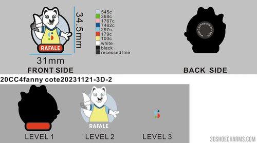 CUSTOM SHOE CHARMS - 20CC4Fanny Cote