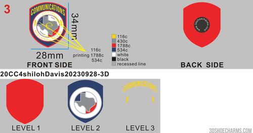 CUSTOM SHOE CHARMS-20CC4shiloh Davis