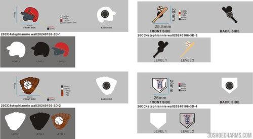 CUSTOM SHOE CHARMS - 20CC4Stephiannie Wall