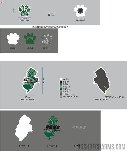 Custom Shoe Charms+ Fridge Magnet -20FM4Kelly Villarreal