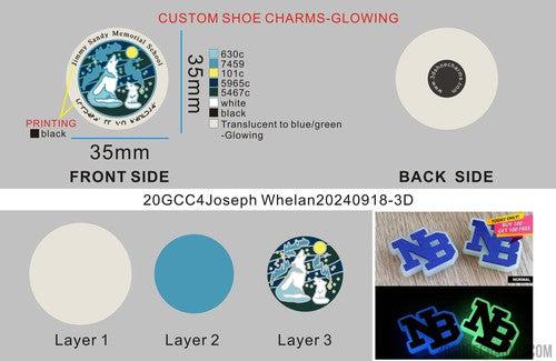 CUSTOM GLOWING SHOE CHARMS-20GCC4Joseph Whelan