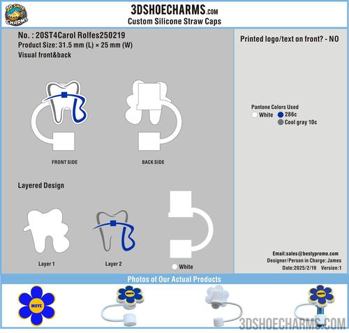 CUSTOM Straw Topper -20ST4Carol Rolfes