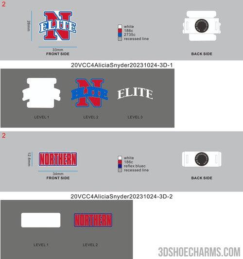 CUSTOM VERSATILE SHOE CHARMS-20VCC4Alicia Snyder