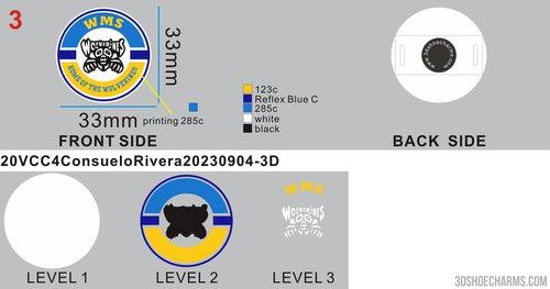 CUSTOM MULTIFUNCTION SHOE CHARMS -20VCC4Consuelo Rivera