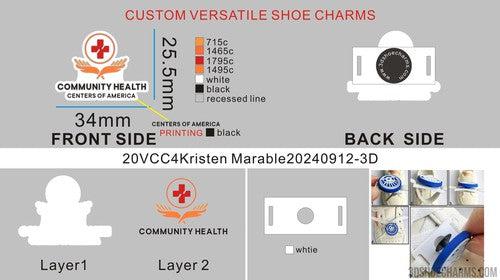 CUSTOM VERSATILE SHOE CHARMS-20VCC4Kristen Marable