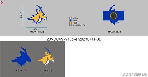 CUSTOM MULTIFUNCTION SHOE CHARMS -20VCC4SkyTucker