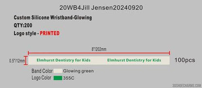 CUSTOM AIR FRESHENER AND SILICONE WRISTBANDS-REORDER 20AF4Jill Jensen