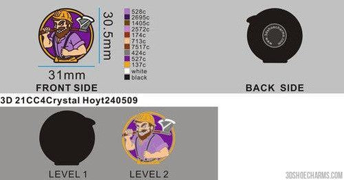 CUSTOM CHARMS 21CC4Crystal Hoyt