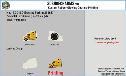 CUSTOM GLOWING PRINTED CHARMS 21CC4Destiny Perkins250617