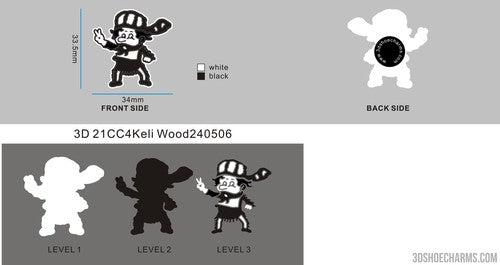 CUSTOM CHARMS 21CC4Keli Wood