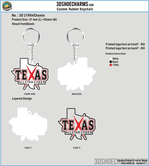 CUSTOM RUBBER KEYCHAIN 21RK4Chamie