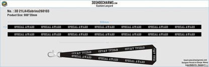 Double sided 3D rubber keychain/Custom versatile shoe charms/Custom Dye Sublimation Lanyard/Custom canvas shoulder bag with logo 21RK4Sabrina260103-RE