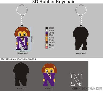 CUSTOM RUBBER KEYCHAIN AND CUSTOM CHARMS-21Jennifer Yellin
