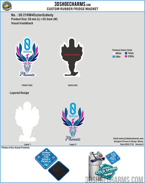 3D Rubber Fridge Magnets 21RM4EszterSzékely250715-RE