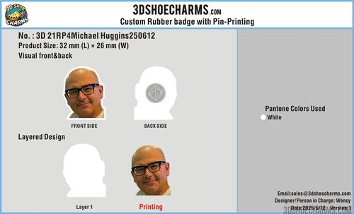 CUSTOM CHARMS&Rubber pin  21CC4Michael Huggins250517