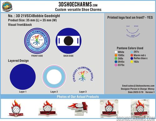 Custom versatile Shoe Charms 21VSC4Bobbie Goodnight250326-RE