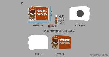 CUSTOM CLOG CHARMS - 05CC4Kelli Matonak