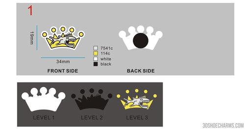 CUSTOM CLOG CHARMS - 04230415CC4KellyAuzenne