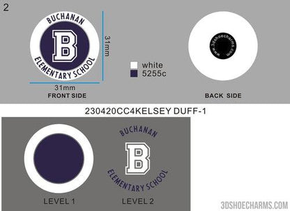 Custom shoe charms-05CC4KELSEY DUFF