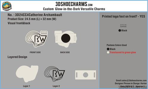 Custom GLOW-IN-THE-DARK versatile Shoe Charms-24-3DSC7131