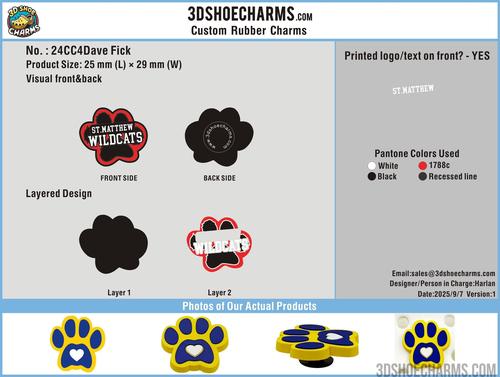 CUSTOM SHOE CHARMS - 24CC4Dave Fick20250907