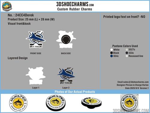 CUSTOM SHOE CHARMS - 24CC4Derek20250909