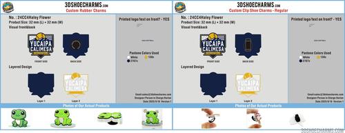 CUSTOM SHOE CHARMS - 24CC4Haley Flower20250915