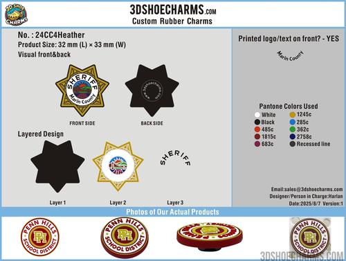 CUSTOM SHOE CHARMS - 24CC4Heather20250807