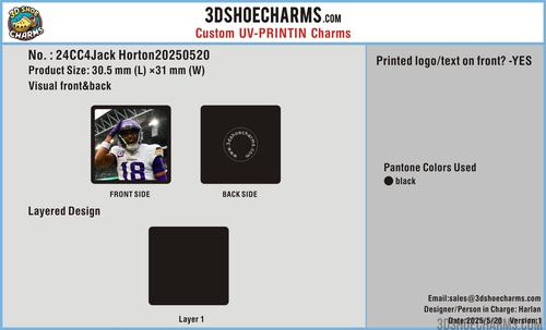 Custom UV-PRINTING Charms - 24CC4Jack Horton20250520