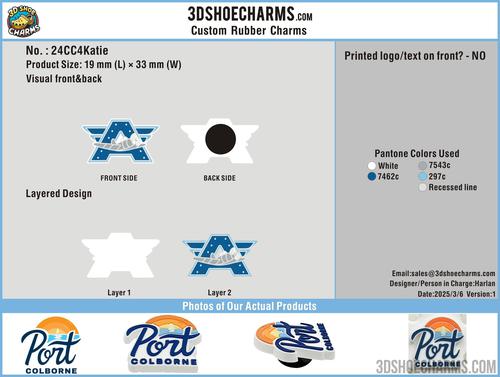 CUSTOM SHOE CHARMS - 24CC4Katie20250306
