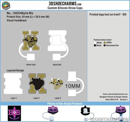 CUSTOM Straw Topper -24CC4Kyria Nix20250810