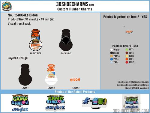 CUSTOM SHOE CHARMS - 24CC4Le Bidon20250401