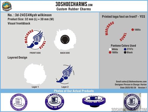 CUSTOM SHOE CHARMS -24CC4Nyah wilkinson20250528