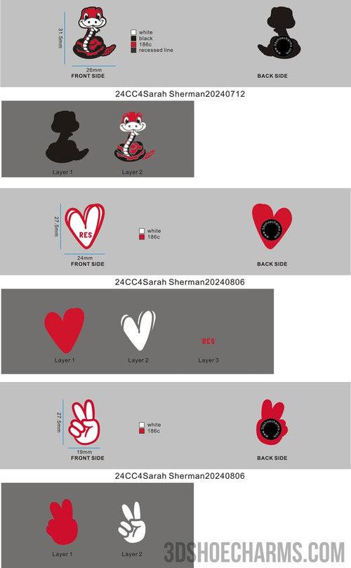 CUSTOM SHOE CHARMS - 24CC4Sarah Sherman20240712