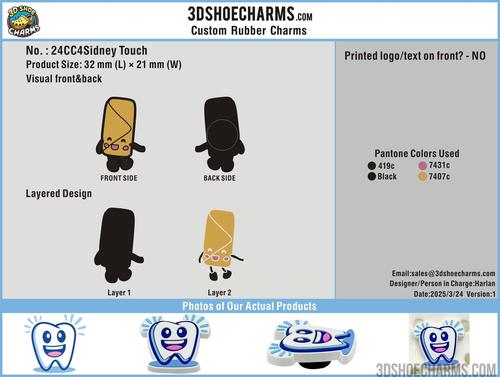 CUSTOM SHOE CHARMS - 24CC4Sidney Touch20250324