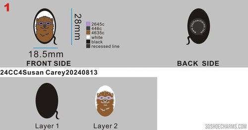 CUSTOM SHOE CHARMS -24CC4Susan Carey20240813