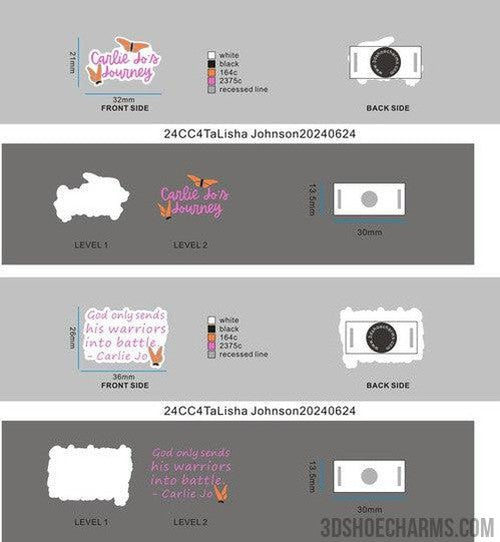 CUSTOM SHOE CHARMS -24CC4TaLisha Johnson20240624