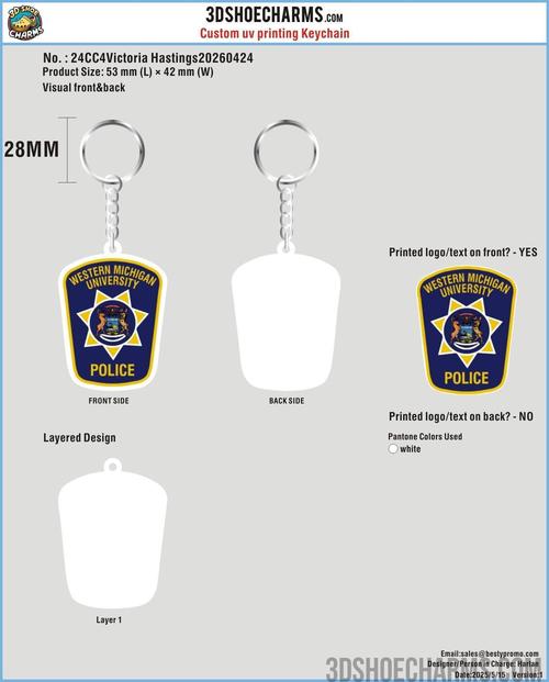 Custom UV printed Rubber Keychains/UV printed  Rubber Shoe Charms-20260421-24-re