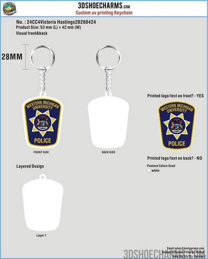 Custom UV printed Rubber Keychains/UV printed  Rubber Shoe Charms-20260421-24-re