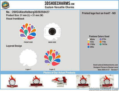 Custom Versatile Shoe Charms - 26VC4Alex3D20250428