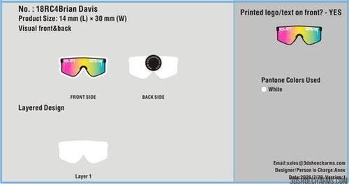 Custom Rubber Clog Charm-18RC4Brian Davis250729