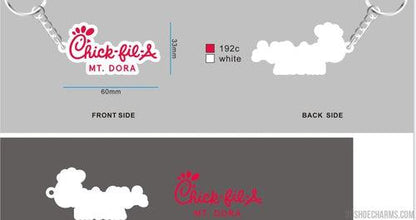 custom shoe charm rubber keychain 07CC4christine reaves