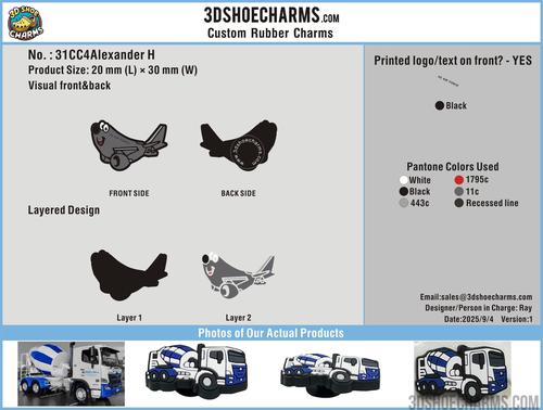 CUSTOM SHOE CHARMS-31CC4Alexander H250904