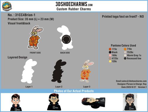 Custom shoe charms/Sample order-31CC4Brian250904