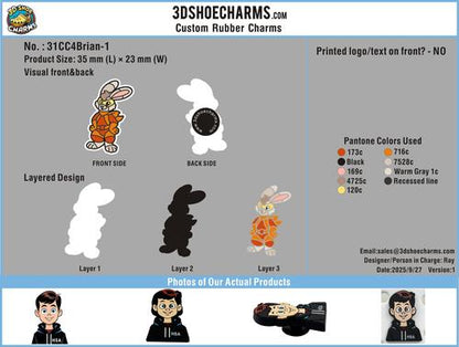 Custom shoe charms/Sample order-31CC4Brian250904