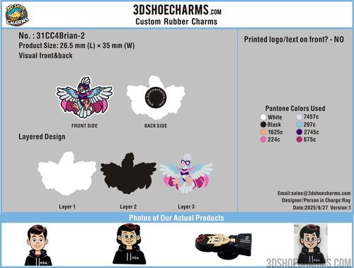Custom shoe charms/Sample order-31CC4Brian250904