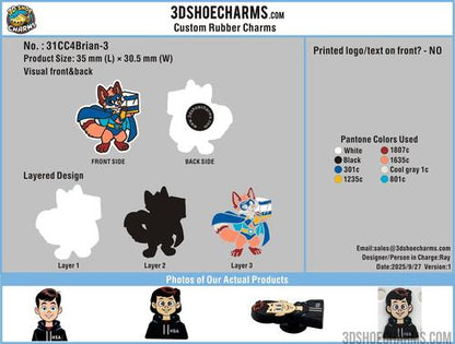 Custom shoe charms/Sample order-31CC4Brian250904