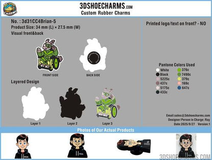 Custom shoe charms/Sample order-31CC4Brian250904