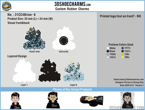 Custom shoe charms/Sample order-31CC4Brian250904